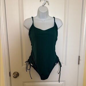Dark Green One Piece Swimsuit